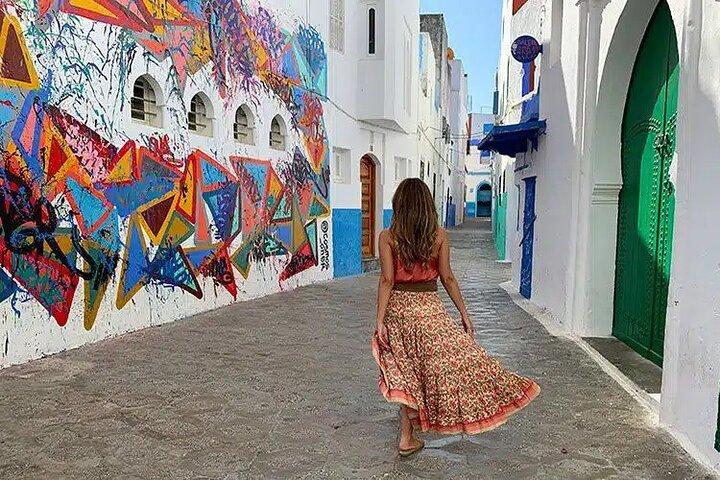 Excursión de un día a Asilah desde Tánger Kasbah, Medina : Almuerzo & Tánger