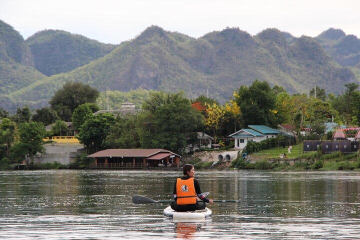 Stand Up Paddleboarding at River Kwai Kanchanaburi w Hotel Pickup