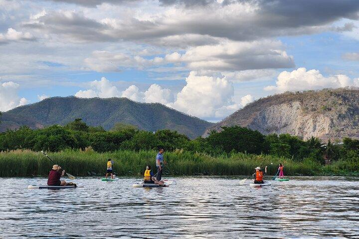 Stand Up Paddleboarding at River Kwai Kanchanaburi w Hotel Pickup