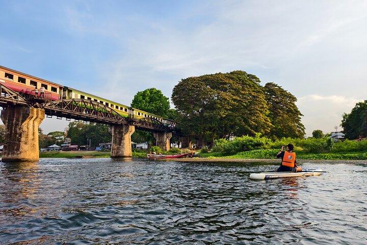 Stand Up Paddleboarding at River Kwai Kanchanaburi w Hotel Pickup