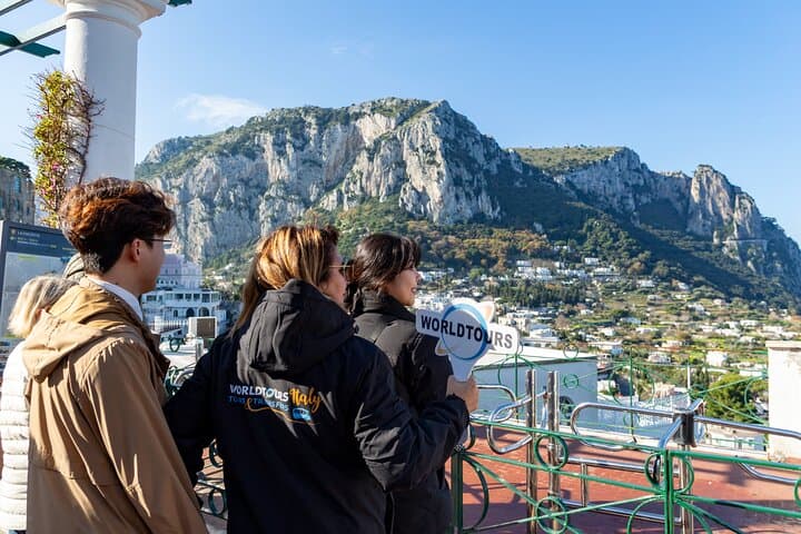From Naples: Capri and Anacapri Small Group Tour + Ferry