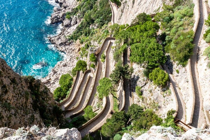 From Naples: Capri and Anacapri Small Group Tour + Ferry