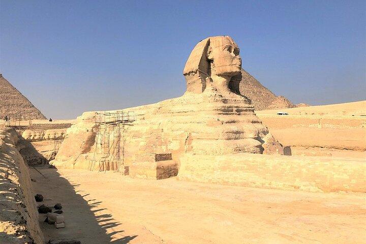 Excursion privée d'une journée dans les pyramides de Gizeh Sphinx Memphis et Saqqara