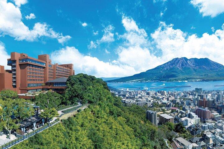Kagoshima Luxus Hot Springs und Gourmet Mittagessen im Shiroyama Hotel