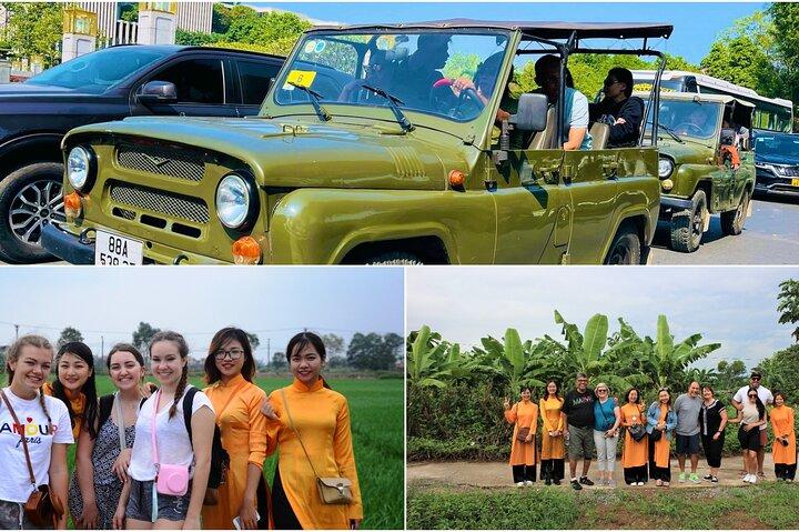 Tour in Jeep ad Hanoi guidati da donne: tour in Jeep della città di Hanoi di mezza giornata