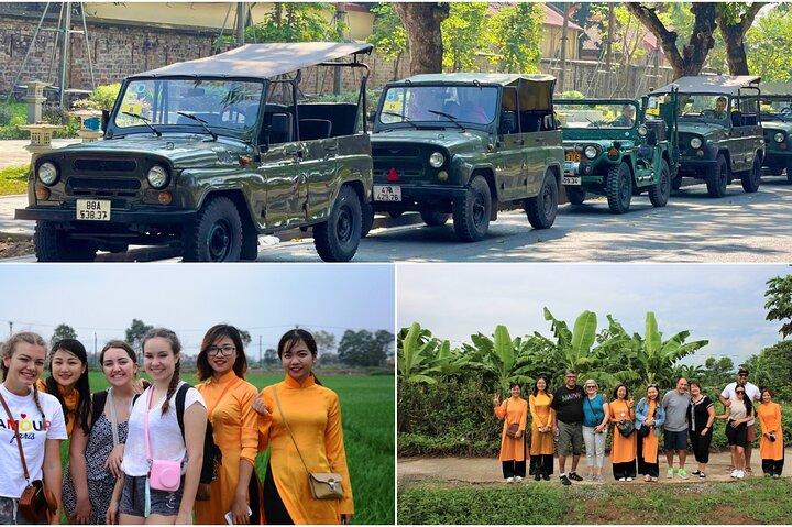 Tour in Jeep ad Hanoi guidati da donne: mezza giornata nella campagna di Hanoi