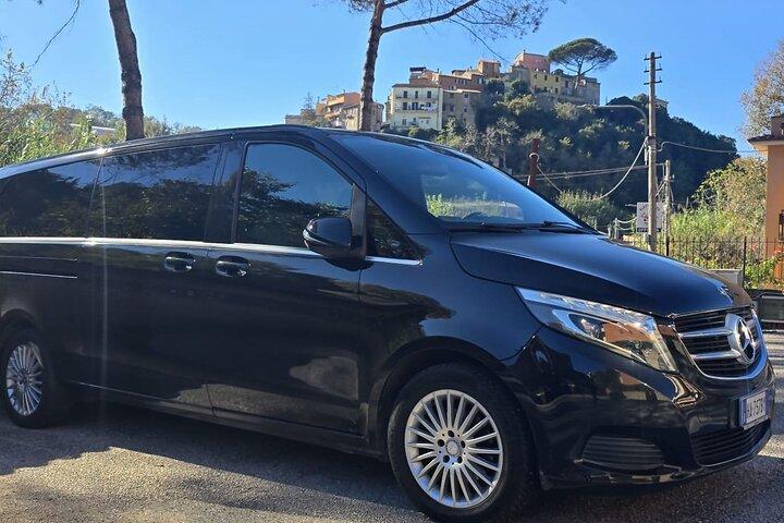 Transfer privato di lusso dall'aeroporto di Roma al centro città