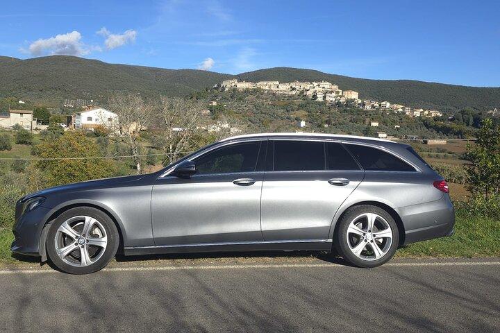 Transfer privato di lusso dall'aeroporto di Roma al centro città
