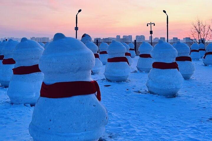 ハルビン冬季遠征1日景浦湖日の出と釣り