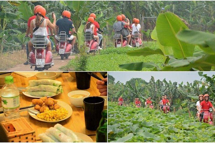 Hanoi Vespa Tours: Vintage Vespa Tours durch die Landschaft von Hanoi