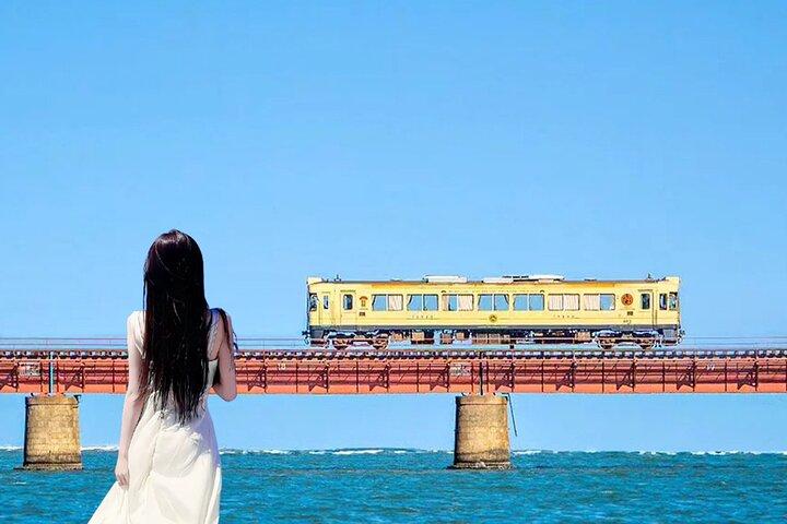 京都海峡観光列車乗車と海岸探検