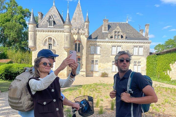 Saint Emilion vin och E cykel halvdagstur