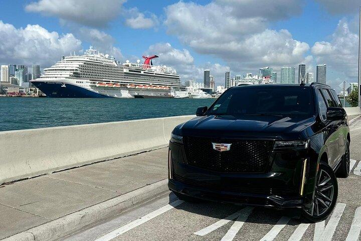 Transfert privé de l'aéroport de Miami à l'hôtel ou au port de Miami