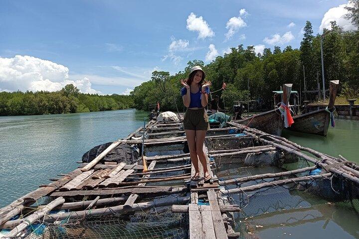 Koh Yao Yai Mangrove Wald Kayaking und lokales Dorf mit Mittagessen