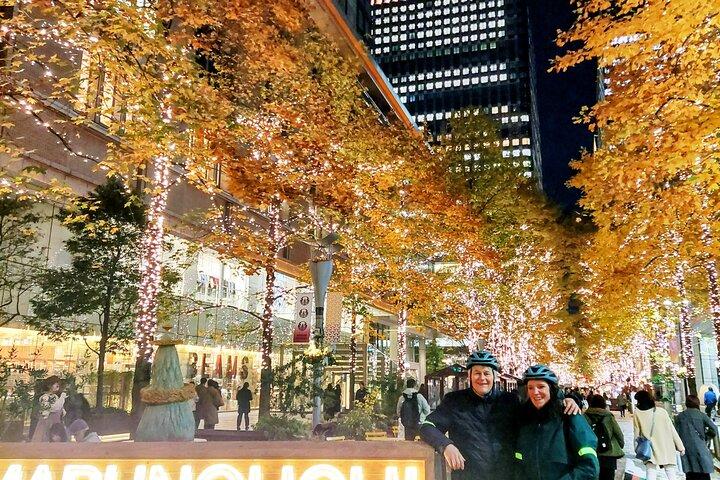 Tour en bicicleta de iluminación de invierno de Tokio