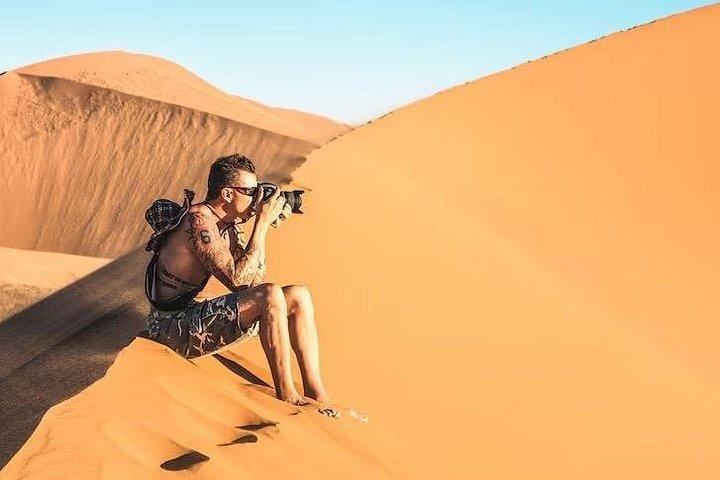 Vip Sunset Evening Safari Dubai : キャメルライド、ショー＆BBQディナー