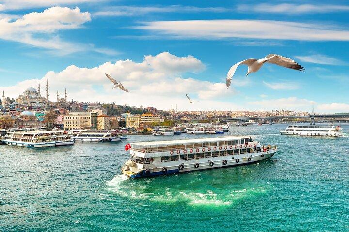 Istanbul Bosphorus Sunset Cruise Tour (Guided) + Tea/Coffee
