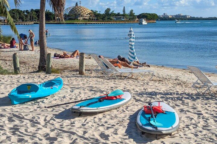 Locations de kayak et paddle à Miami sur Biscayne Bay