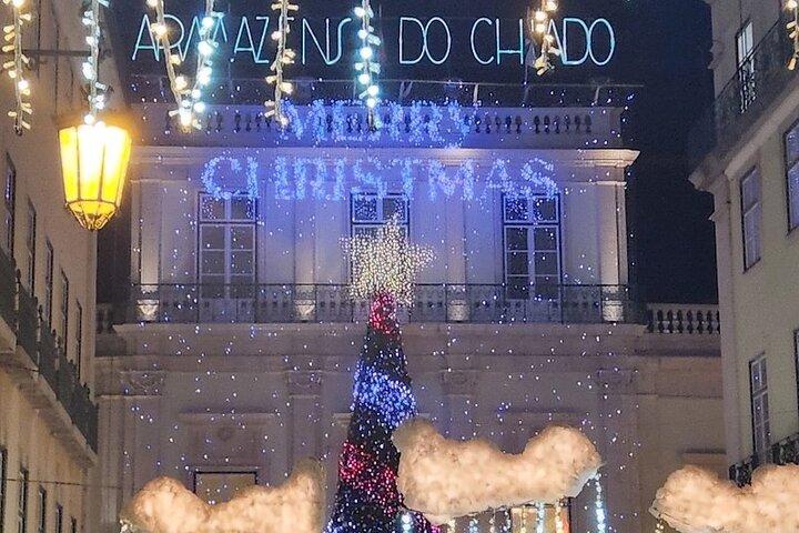 Tour privato di Lisbona da Tuk Tuk (Luci di Natale)