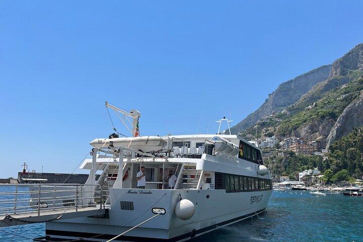 Transfert en ferry entre Naples et Positano
