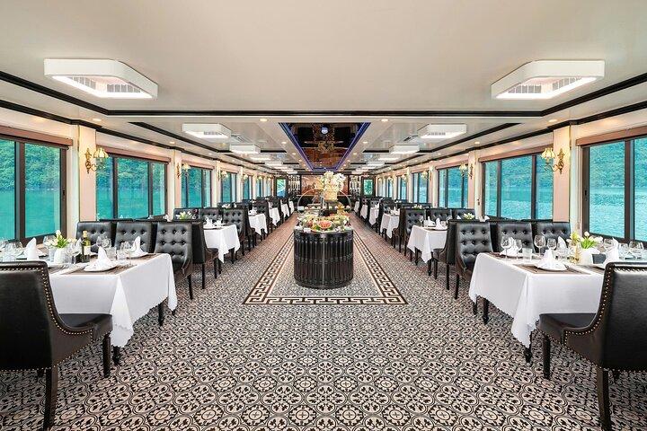 Halong 1 giorno con crociera premium, pasto a buffet, festa al tramonto