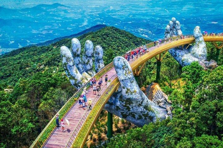DA Nang : Pont d'Or, Lady Buddha, Marble Mt & Am Phu Cave