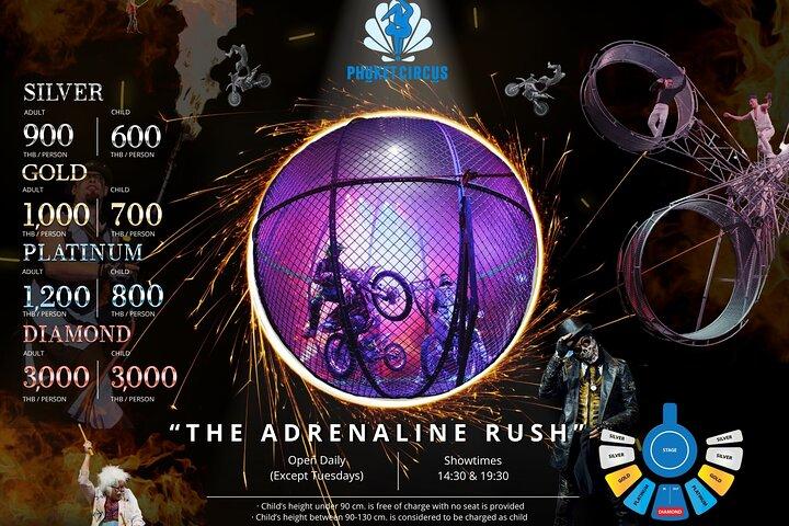 Phuket Circus: The Adrenaline Rush Show Bilhetes (Aqua Circus)
