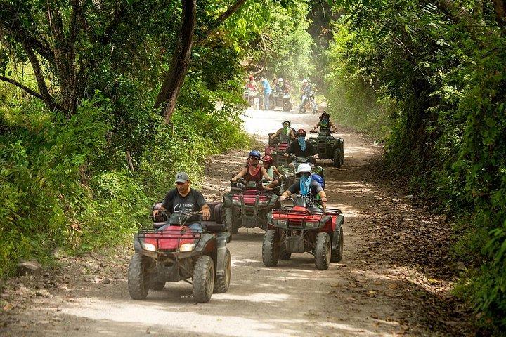 Single ATV, Ziplines, Horseback and Waterfall with Open Bar