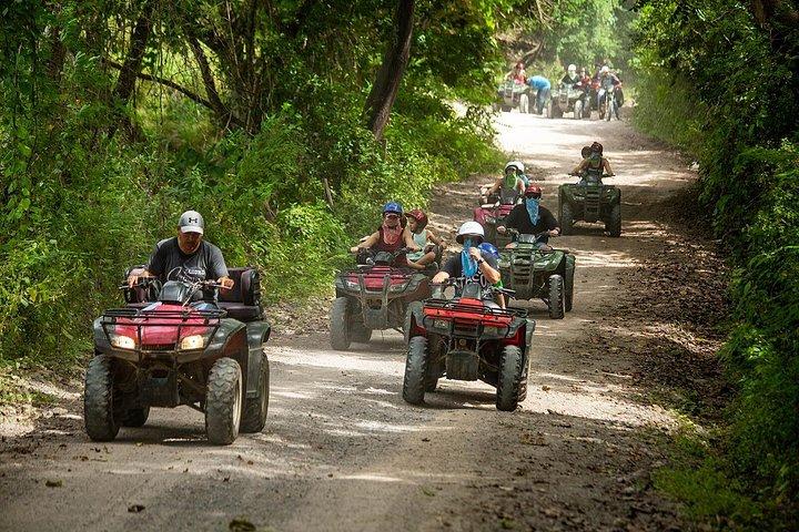 Single ATV, Ziplines, Horseback and Waterfall with Open Bar