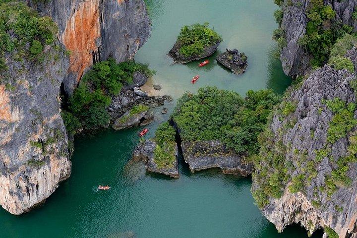 生物発光ナイトパドルツアーと食事付きジェームズボンド島
