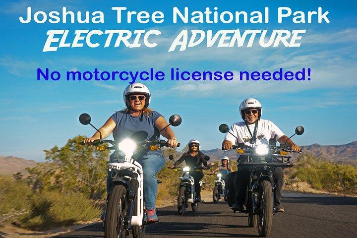 Guidad elektrisk motorcykeltur inne Joshua Tree National Park