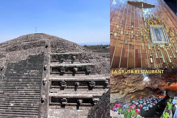 Pyramider + Cave Restaurant + Guadalupes privata rundtur i basilikan