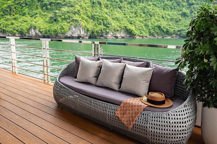 Hercules 5-Sterne-Kreuzfahrt Ganztägige Halong Bay Tour von Hanoi