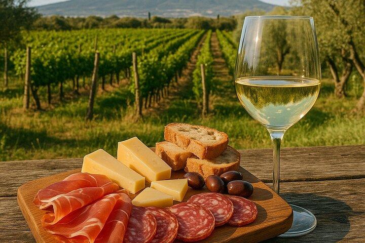 Dégustation de vin supérieure avec déjeuner sur les pentes du Vésuve