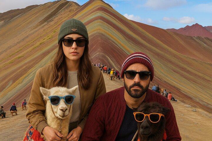 Rainbow Mountain Liten grupp heldagsvandring från Cusco med måltider