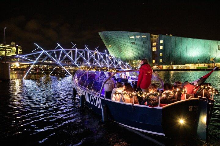 Amsterdam Light Festival Canal Cruise With Unlimited Drinks