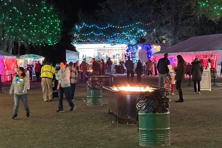 Festival de Luces de Charleston con transporte para grupos pequeños