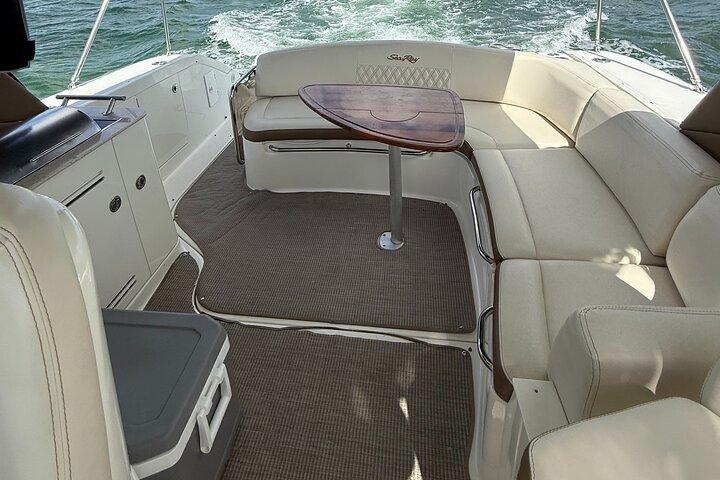 37 Ft Yacht Rental for 2 or 4 hours, Bluetooth, In the Miami Bay