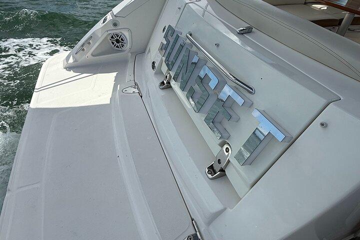 37 Ft Yacht Rental for 2 or 4 hours, Bluetooth, In the Miami Bay