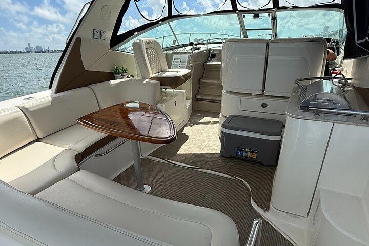 37 Ft Yacht Rental for 2 or 4 hours, Bluetooth, In the Miami Bay