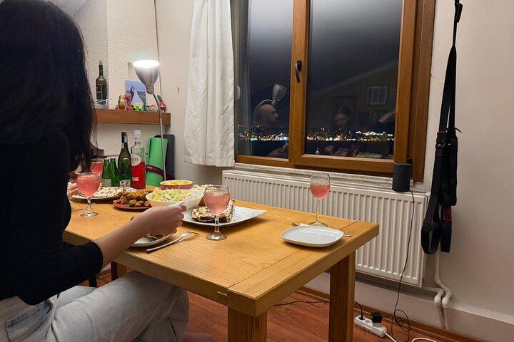 Turkish Lahmacun Cooking with Cocktails