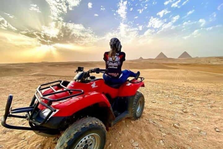Quad Bike , Lunch and Camel Ride Private Tours from Cairo Giza Hotel