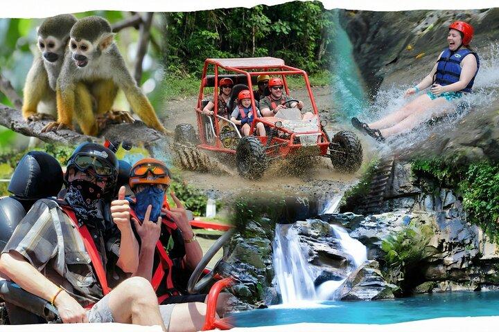 3x1: Monkey Land vandfald og buggies i Puerto Plata