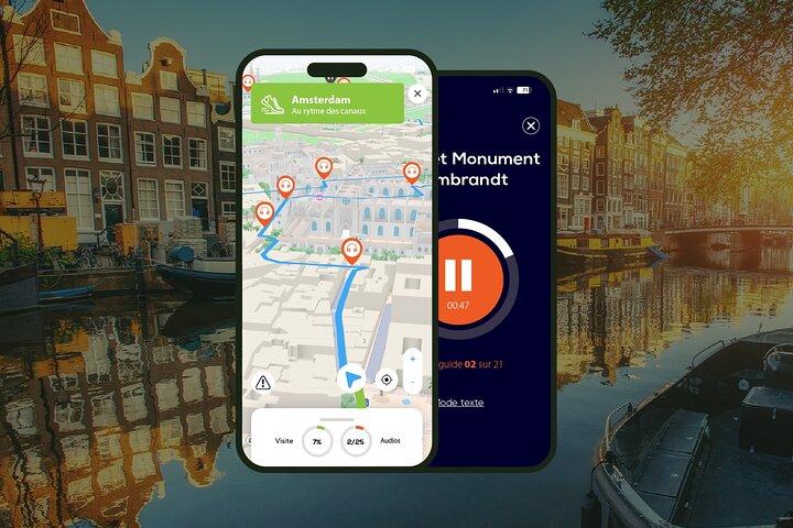 Amsterdam Visite audioguidée à pied 3h et 21 commentaires audios
