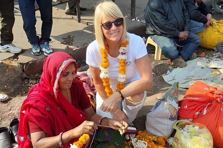 Jaipur Court tour de ville avec marché aux fleurs et impression de blocs