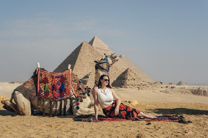 Giza Pyramider, Sfinxen, Kamelritt och inuti Stora Pyramiden Khufu