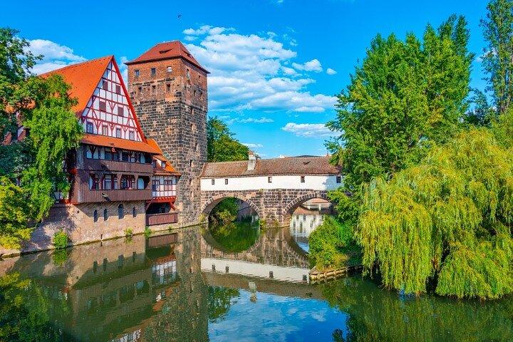 Nuremberg Old Town Christmas Self-Guided Walking Tour com um APP