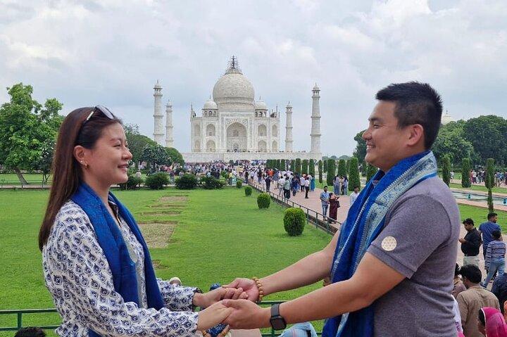 Tour privato del Taj Mahal e del Forte di Agra da Delhi con Guida