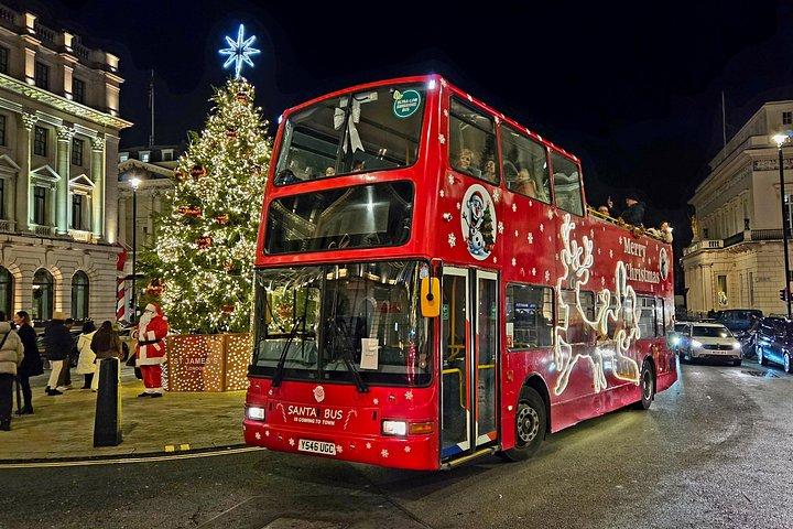 クリスマスイルミネーションオープントップバスツアー（ロンドン）
