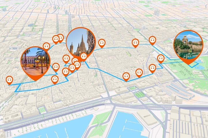 Barcelona Audioguided walking tour 2h30 and 26 reviews
